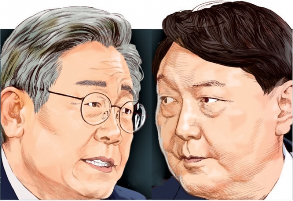 이재명 더불어 민주당 대표와 윤석열 대통령