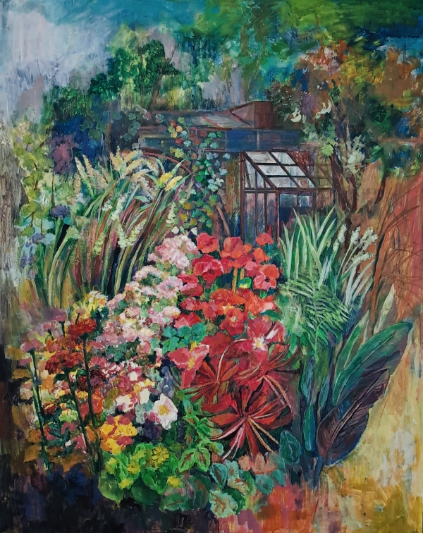 하늘 정원의 오후, 재료/ Acrylic on canvas, 72..7X90.9, 2024